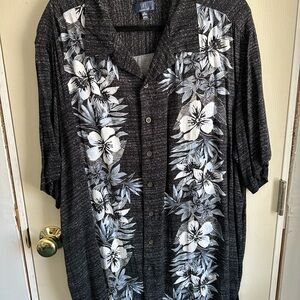 George Black and White Textured Shirt